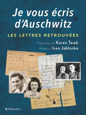 cover image of Je vous écris d'Auschwitz